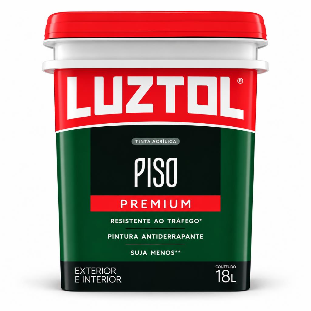 Tinta acrílica piso premium azul 18 L Luztol