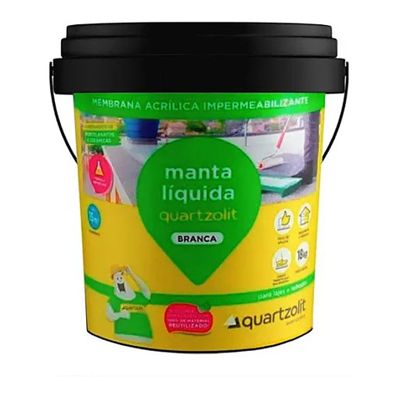 Manta líquida branca impermeabilizante 18 kg Quartzolit