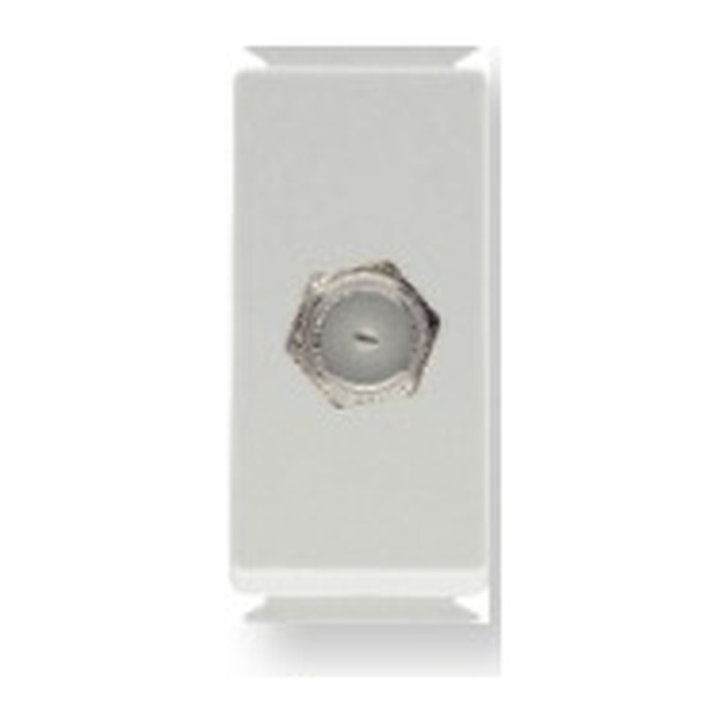Módulo tomada TV SAT coaxial direta Aria branco Tramontina