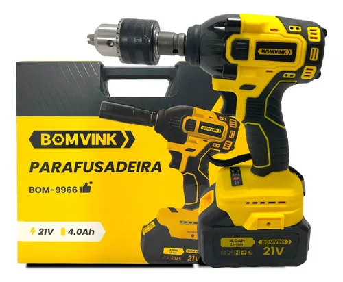 Chave De Impacto Bomvink Brushless Bom-9966 1/2 Sem Fio + Jogo Soquete + caixa
