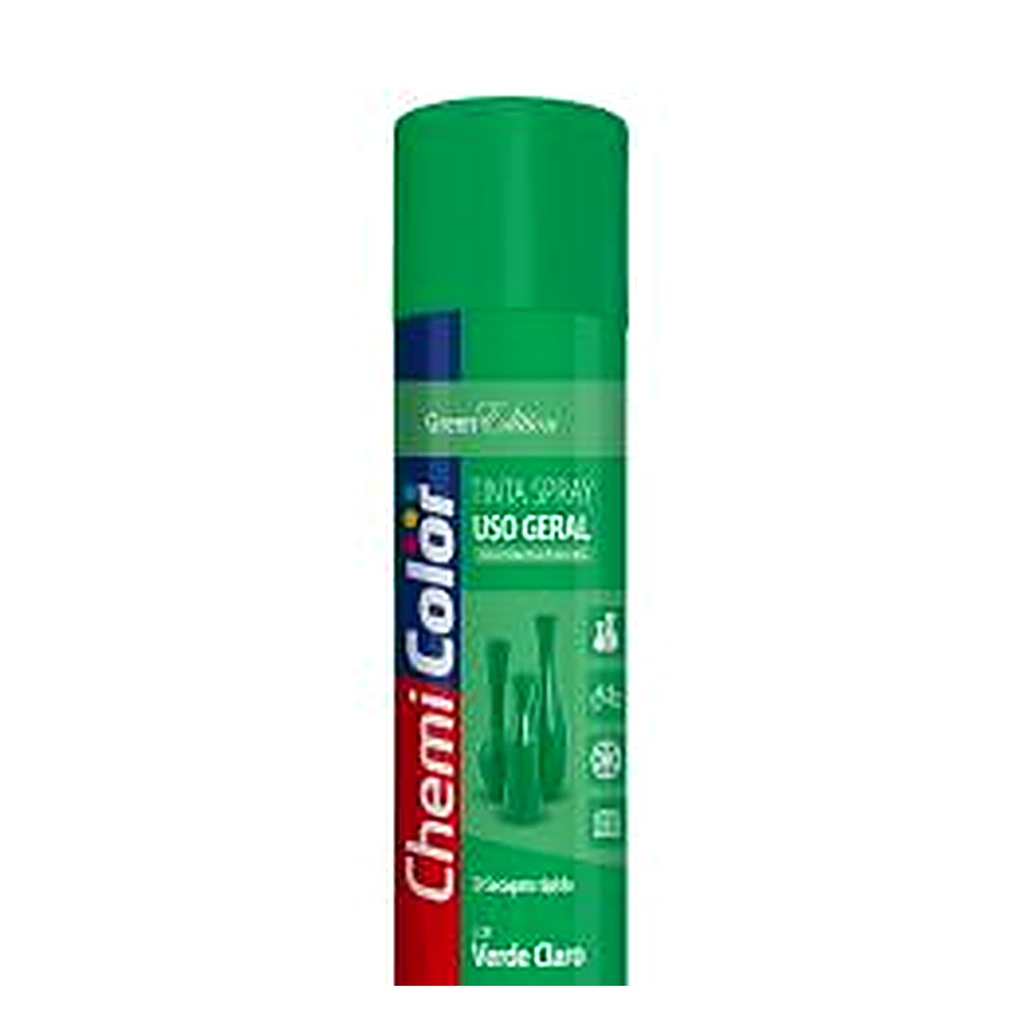 Tinta spray uso geral verde claro 400 ml Chemicolor