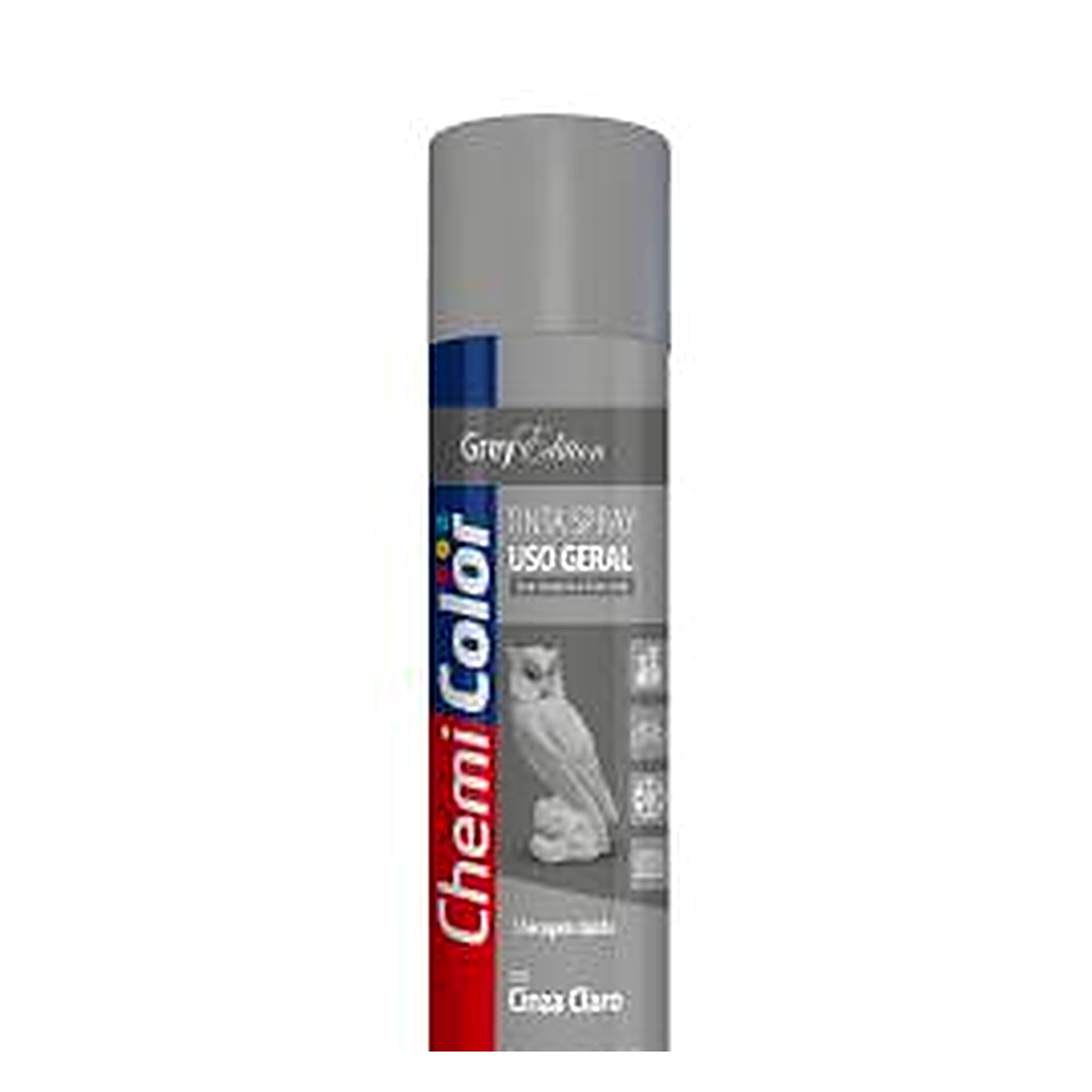 Tinta spray uso geral cinza claro 400 ml Chemicolor