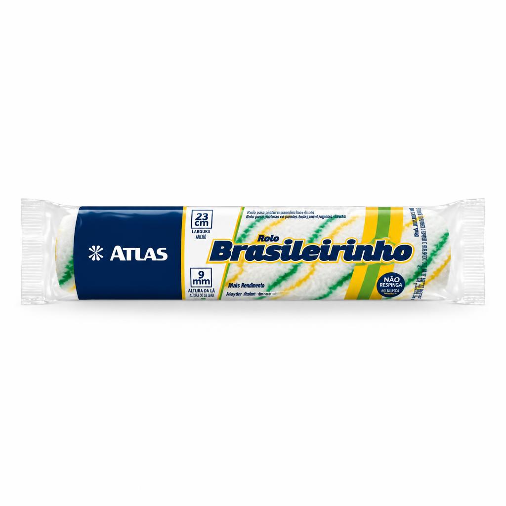Rolo Brasileirinho 23 cm lã 9 mm Atlas