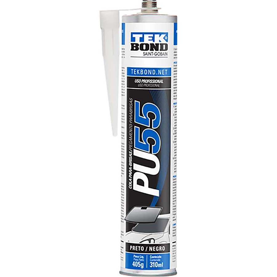 Selante PU 55 para-brisas preto 310 ml / 405 g Tekbond