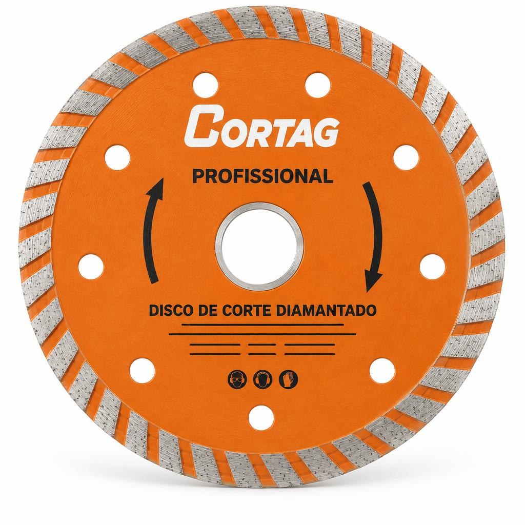 Disco de corte diamantado turbo Profissional 110 mm Cortag