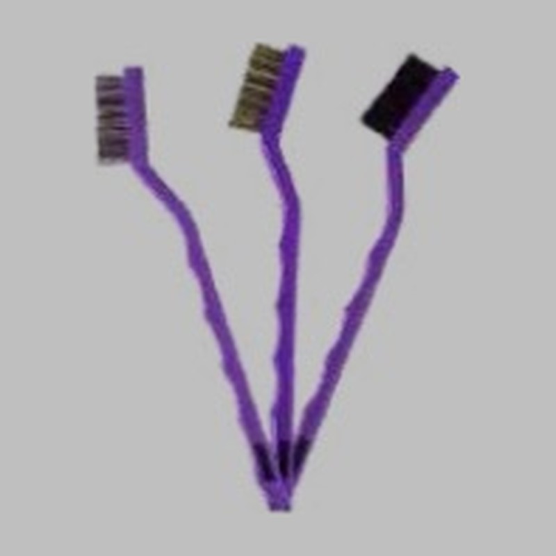 Kit de Escovas Detalhamento Automotivo Roxo Zacs 3 peças