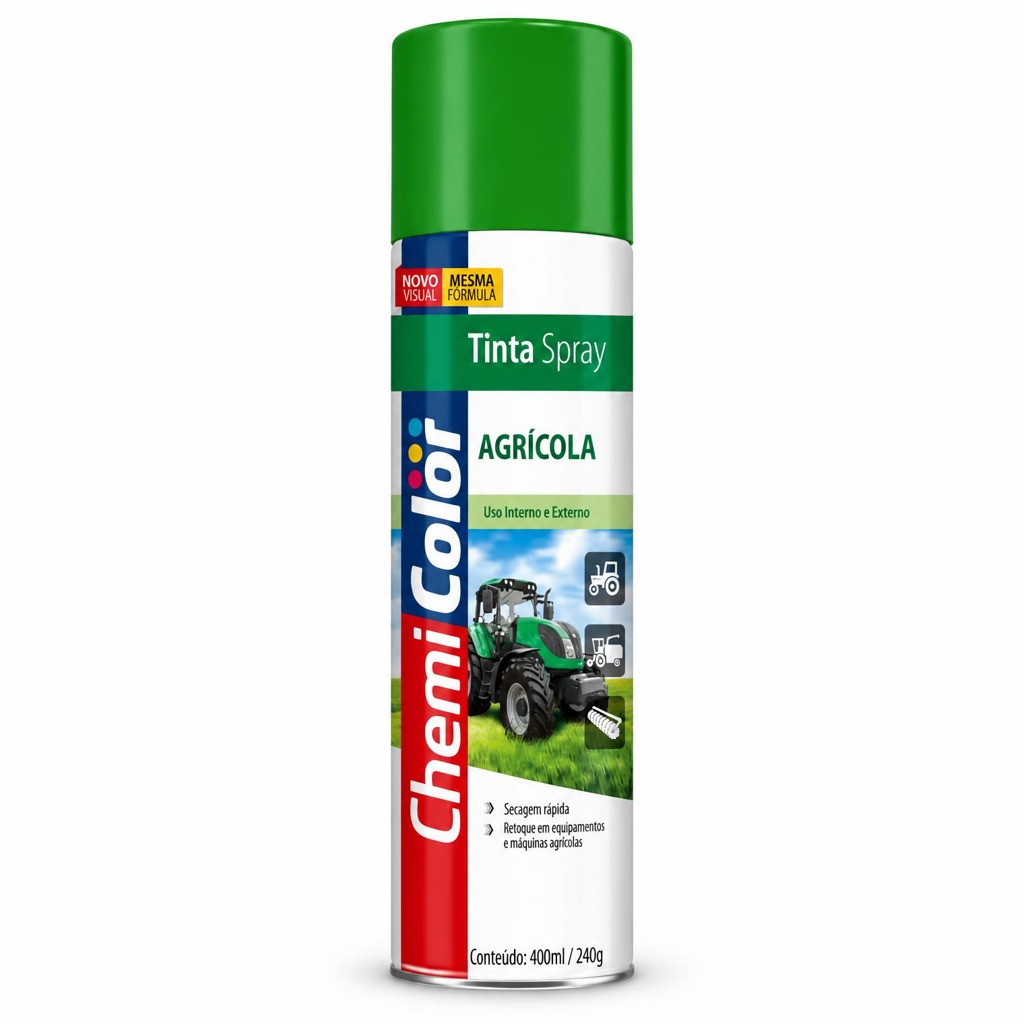 Tinta spray agrícola laranja jc 400 ml Chemicolor
