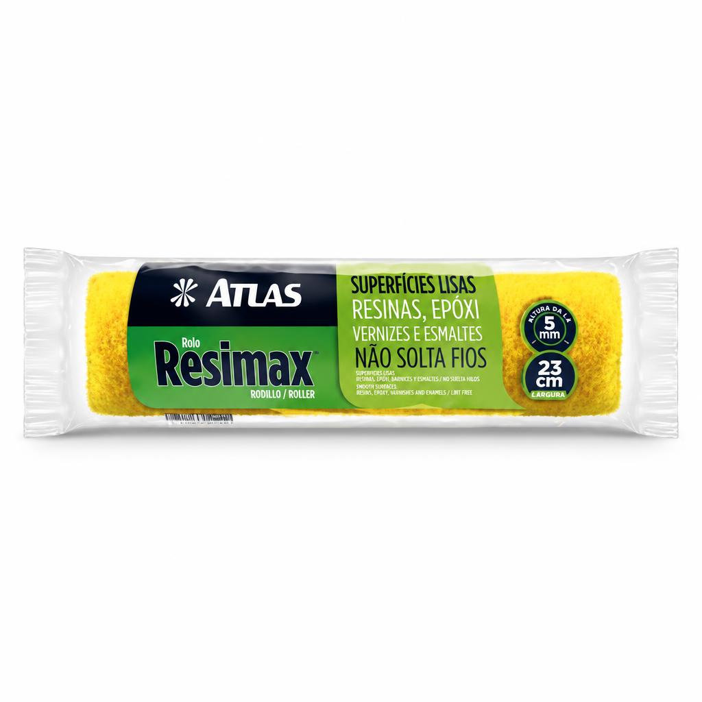 Rolo Resimax 23 cm lã 5 mm Atlas