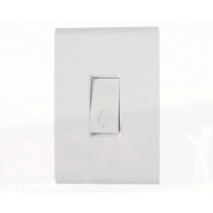 Pulsador embutir p/ campainha 10A Liz modular c/ placa branca Tramontina