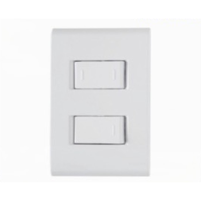 Interruptor 2 teclas simples Liz modular c/ placa branca Tramontina