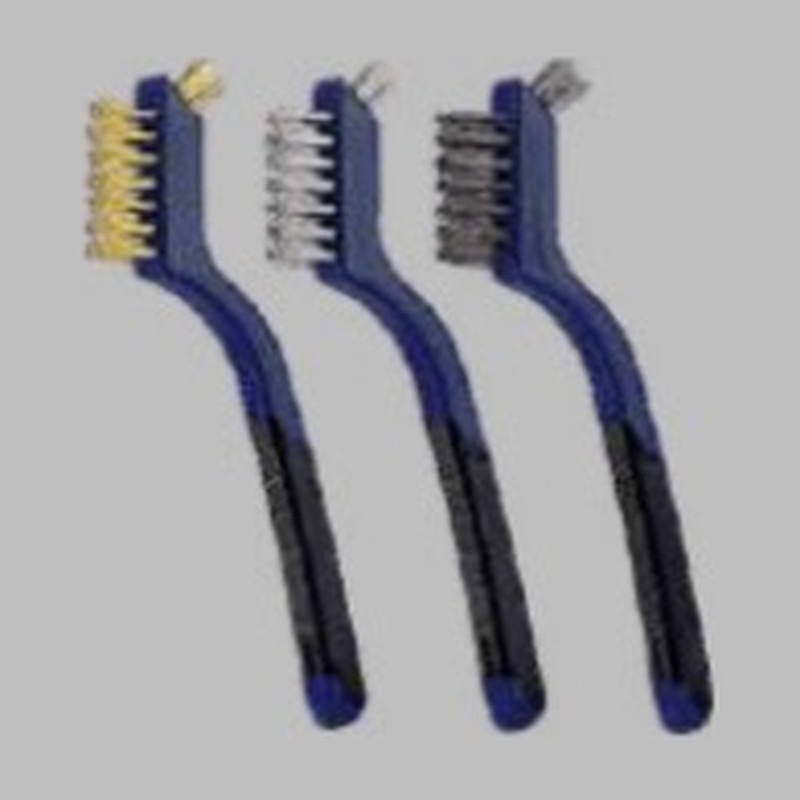 Kit de Escovas Aço, Latão e Nylon Dupla Face Vonixx 3 peças