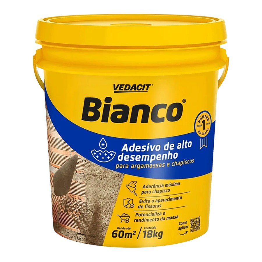 Bianco adesivo de alto desempenho p/ argamassas e chapiscos 18 L Vedacit