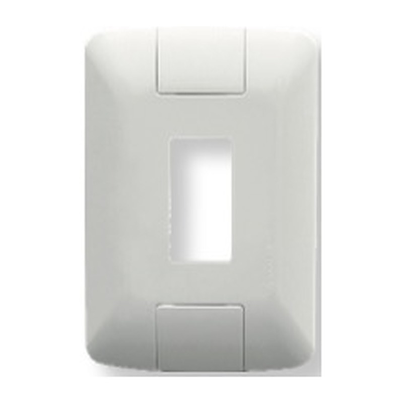 Placa 4x2 + suporte 1 posto vertical Aria branca Tramontina