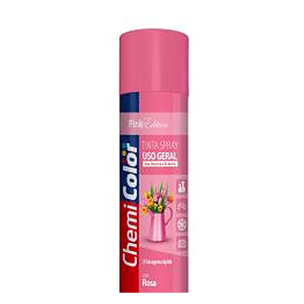Tinta spray uso geral rosa 400 ml Chemicolor