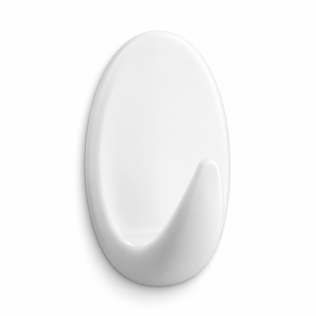 Gancho adesivo plástico branco 2 kg Atlas