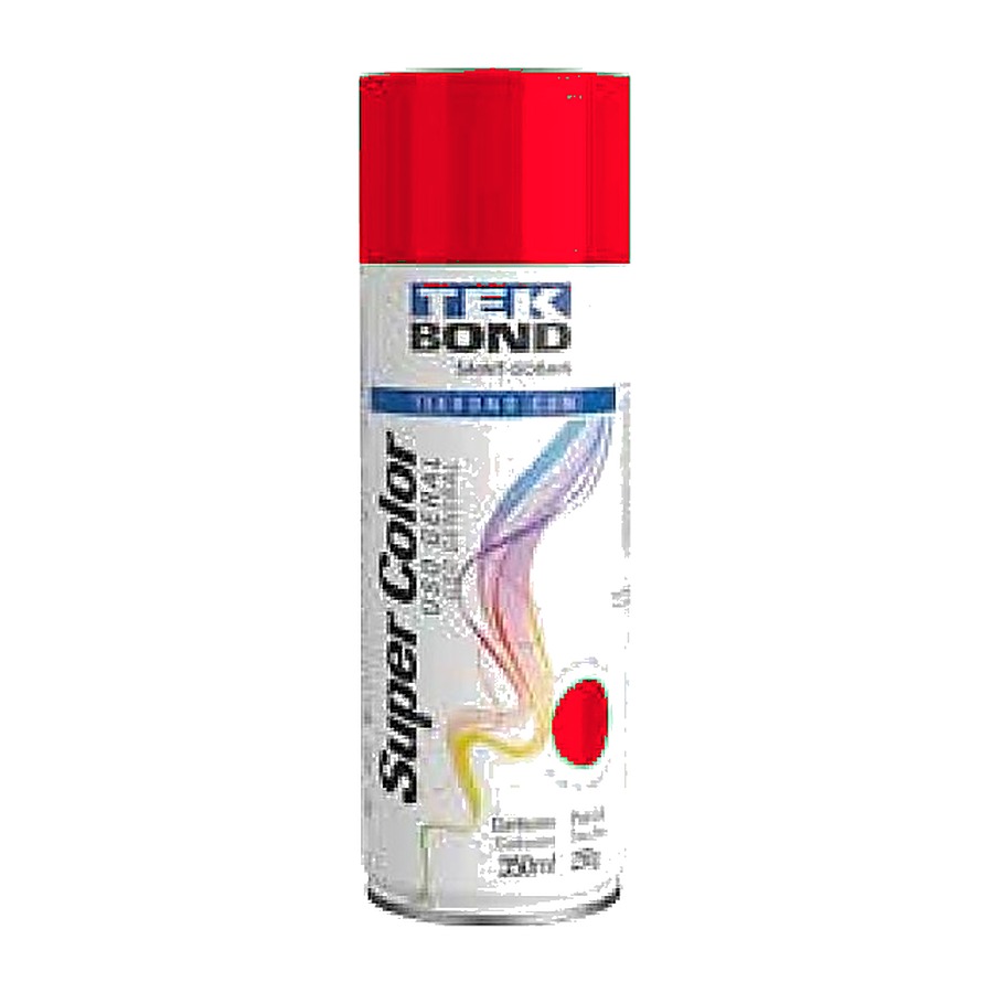 Tinta spray Super Color uso geral vermelho 350 ml Tekbond