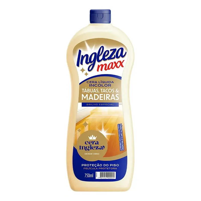Cera líquida incolor tábua, tacos e madeira 750ml