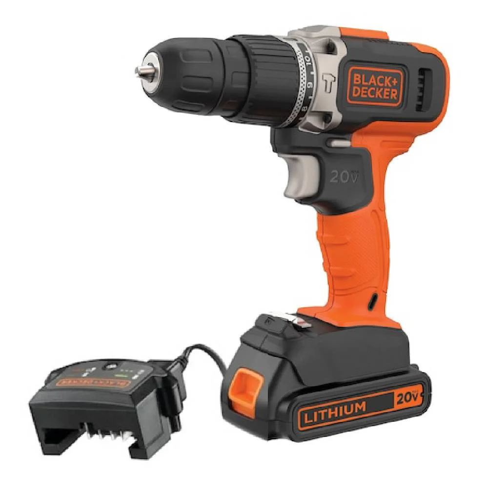 Parafusadeira Furadeira de Impacto 3/8 - BLACK+DECKER-BCD704C1