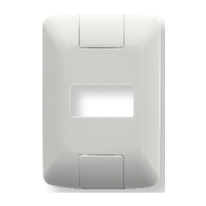Placa 4x2 + suporte 1 posto horizontal Aria branca Tramontina
