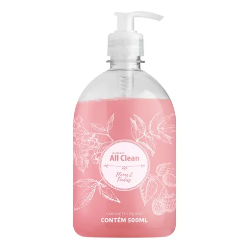 Sabonete Líquido ALL Clean Flores e Frutas 500ml