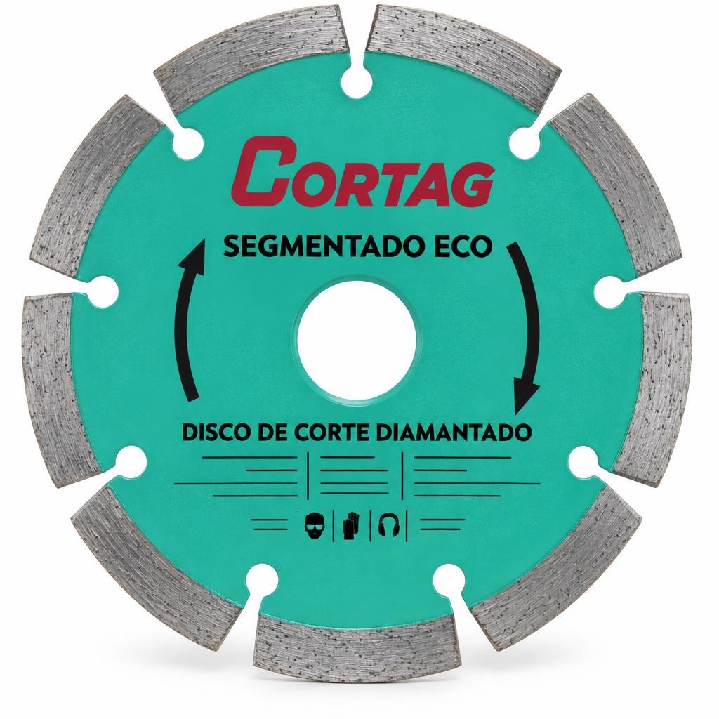 Disco de corte diamantado segmentado Eco 110 mm Cortag