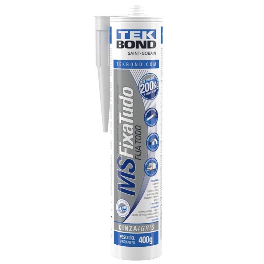 Selante MS Fixa Tudo cinza 400 g Tekbond